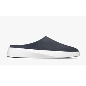 Wolf & Shepherd Cruise Mules Navy White Nubuck Leather Size 9.5 US NIB Unisex